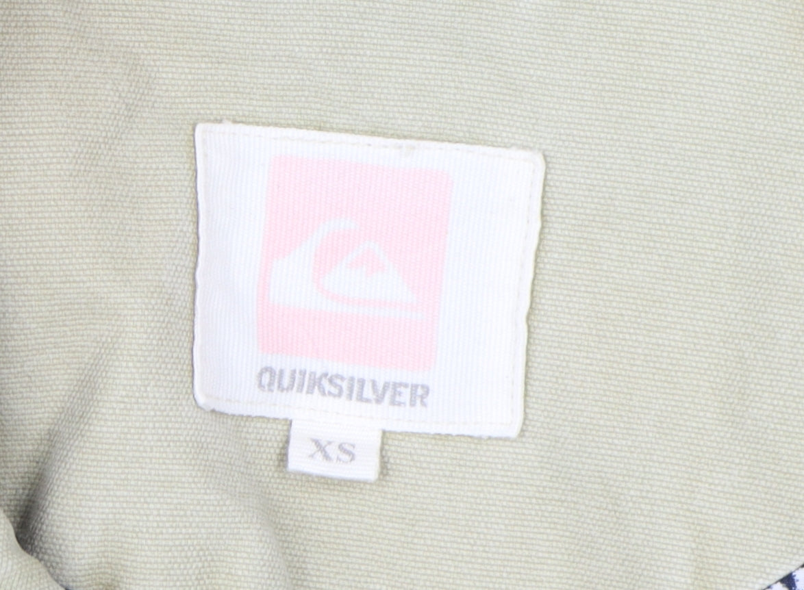 Quiksilver Beige Women's XS Trench Coat Jacket