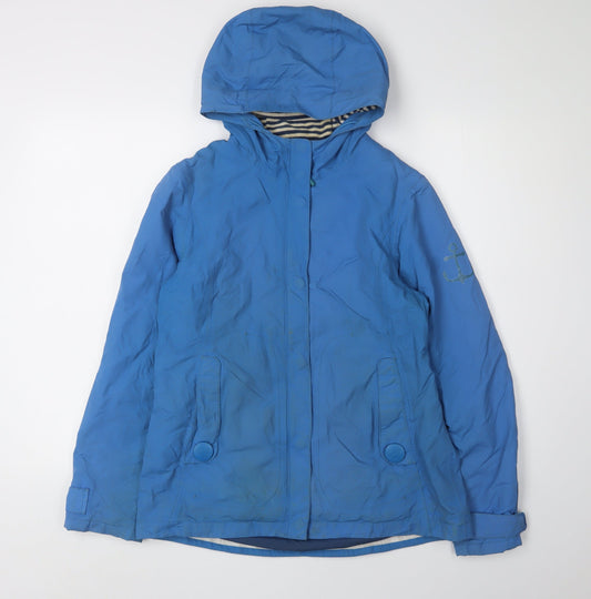 Seasalt Cornwall Women's Blue Raincoat Size 8