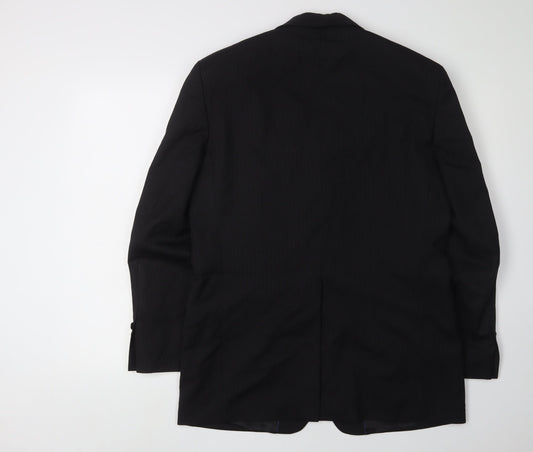 Next Men's Black Wool Blazer, Size 38S, Formal