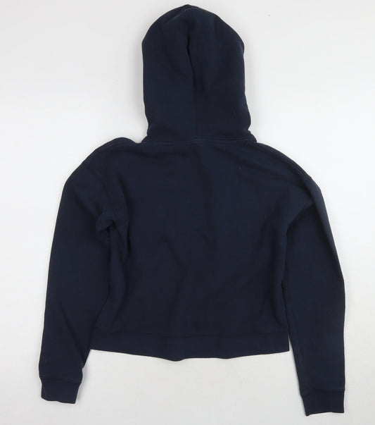 Jack Wills Women's Navy Hoodie Size 6