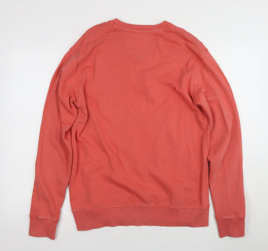 Crew Clothing Unisex Red Cotton Pullover Sweatshirt S