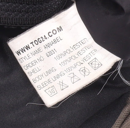 TOG24 Women's Brown Parka Jacket, Hooded, Size 13