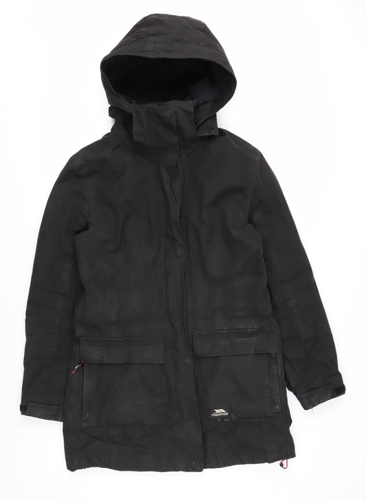 Trespass Men's Black Waterproof Parka Jacket Size S