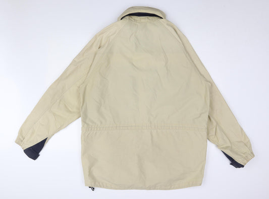 Timberland Men's Beige Medium Windbreaker Jacket