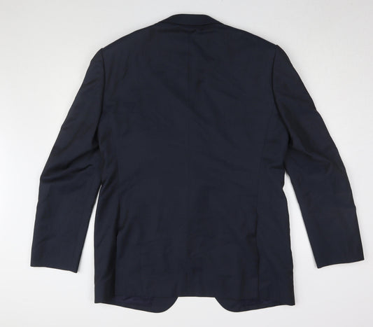 Marks and Spencer Men’s Blue Wool Blazer 42 Regular Fit