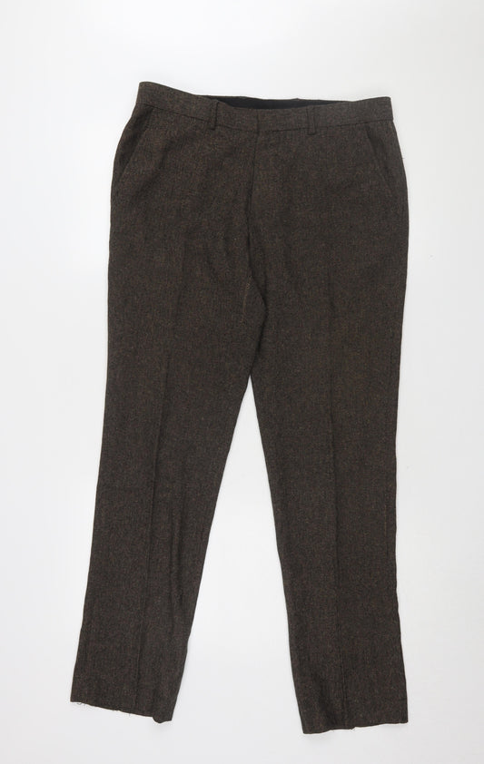 Refectory Men's Brown Dress Pants Size 32 Straight Leg