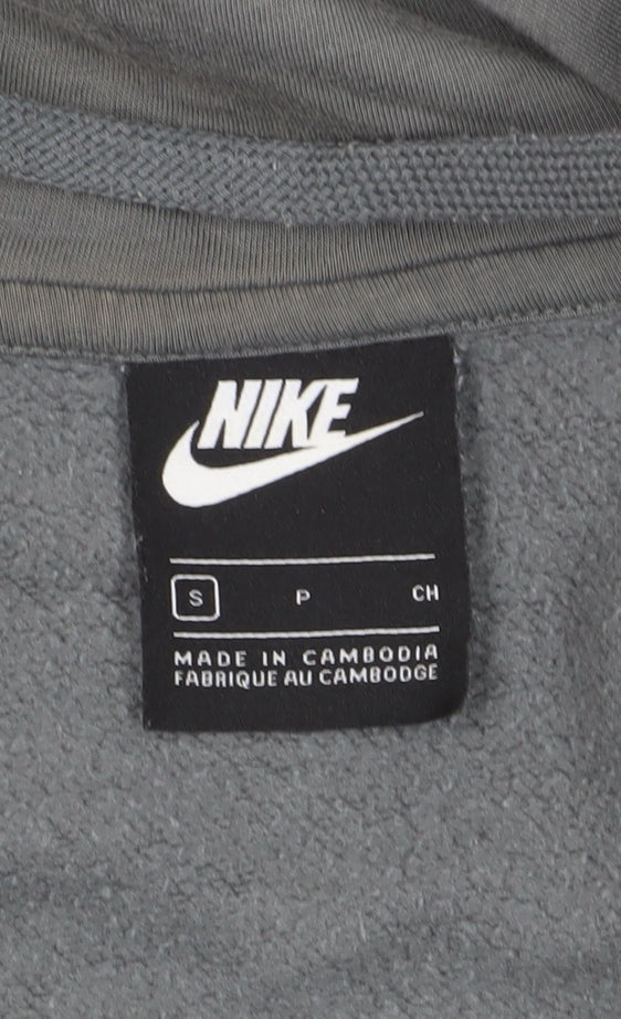 Nike Men's Grey Full Zip Hoodie - Size S