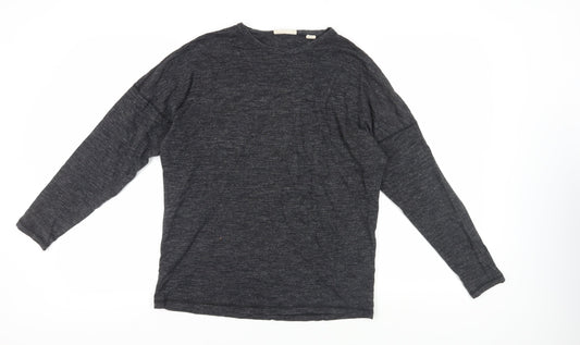 DKNY Men's Black Long Sleeve Cotton T-Shirt M