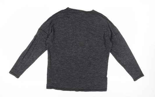 DKNY Men's Black Long Sleeve Cotton T-Shirt M