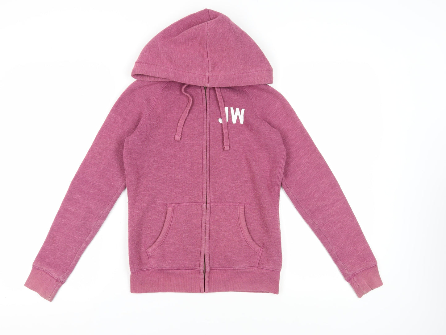 Jack Wills Pink Full Zip Hoodie Women Size 6