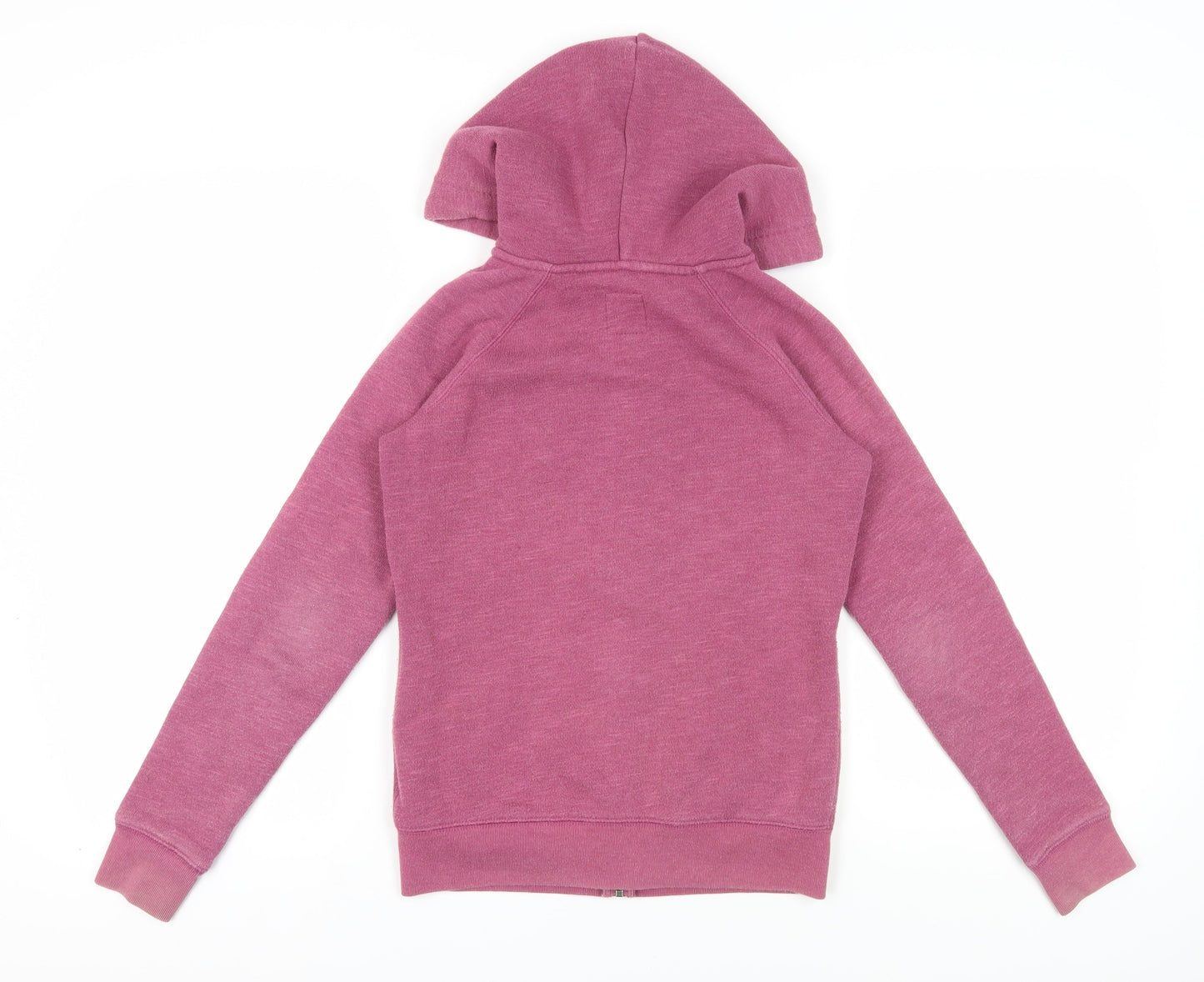 Jack Wills Pink Full Zip Hoodie Women Size 6