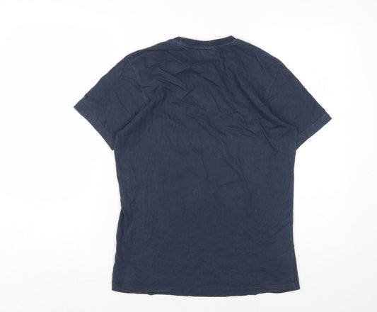 Nicce Men's Blue Crew Neck T-Shirt, Size S, with Logo