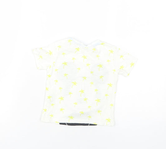 Zara Boys White Mickey Mouse T-Shirt - Size 2 Years