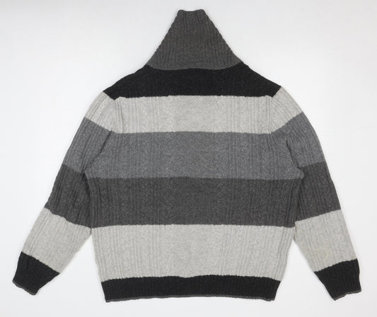 Brooks Brothers Men's Grey XL Knit Pullover Jumper