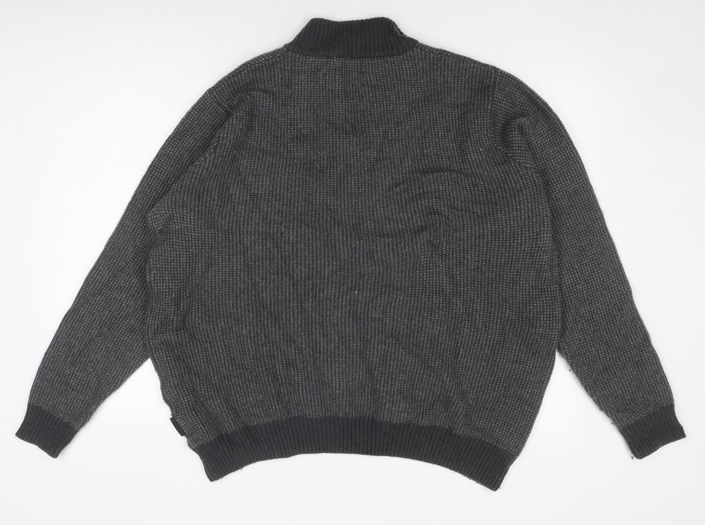 Guinness Men's Grey 2XL Pullover Half-Zip Jumper