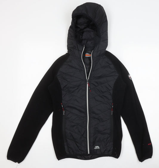 Trespass Women's Black XS Hooded Puffer Jacket