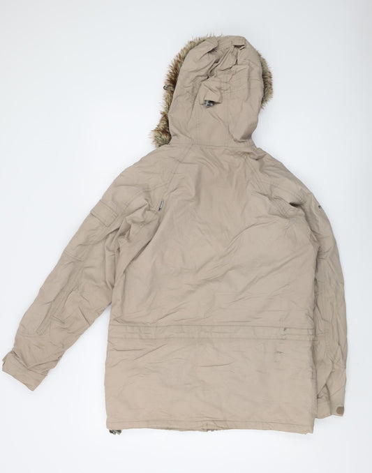 Trespass Women's Beige Waterproof Parka, Size M