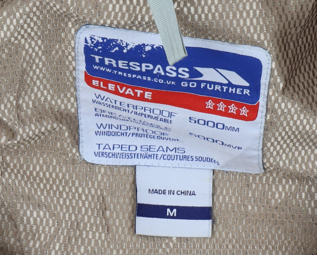 Trespass Women's Beige Waterproof Parka, Size M