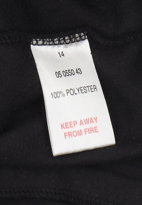 Peter Storm Women's Black Fleece Pullover Sweatshirt Size 14