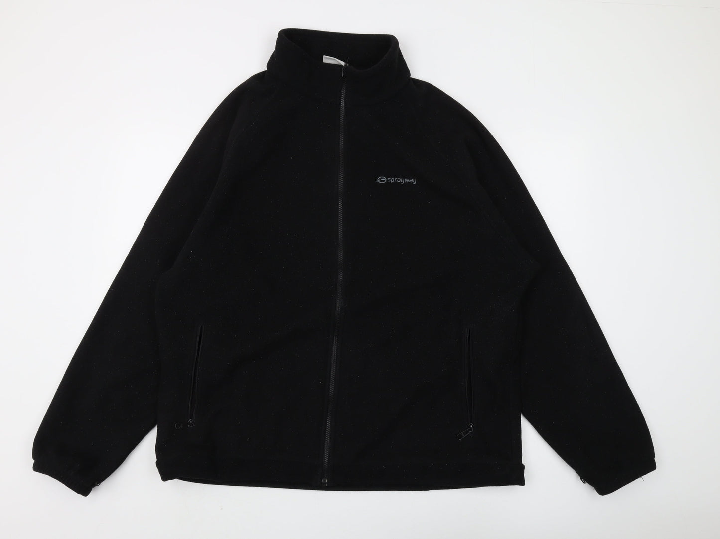 Sprayway Men's Black Full Zip Fleece Sweatshirt - XL