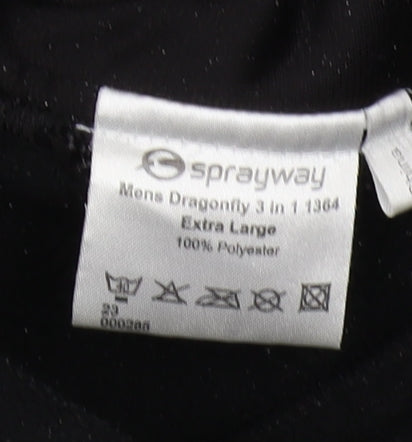 Sprayway Men's Black Full Zip Fleece Sweatshirt - XL