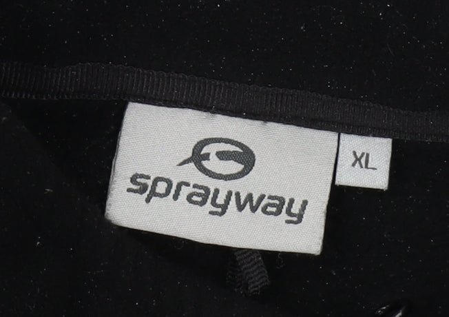Sprayway Men's Black Full Zip Fleece Sweatshirt - XL
