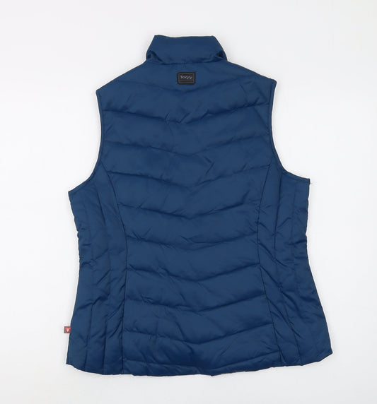 Toggi Women's Blue Puffer Waistcoat, Size 10, Casual Winter