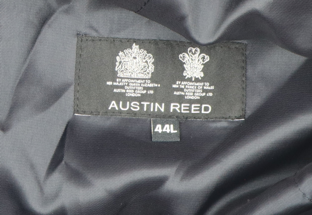 Austin Reed Men's Black 44L Single-Breasted Blazer