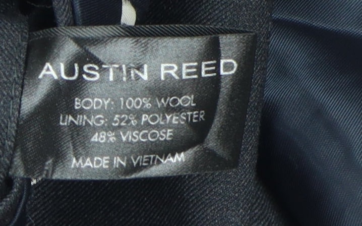 Austin Reed Men's Black 44L Single-Breasted Blazer