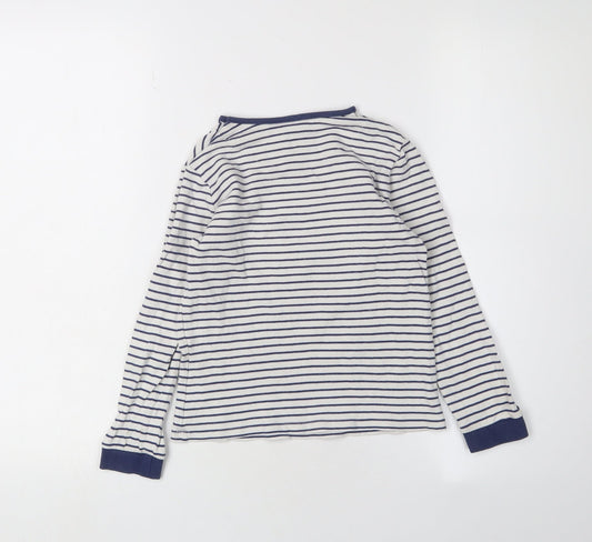 John Lewis Girls' Striped Fairy T-Shirt, 7 Years, White