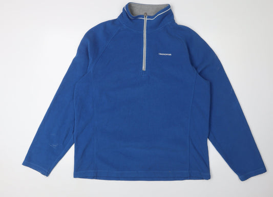 Craghoppers Men's Blue Fleece 1/2 Zip Sweatshirt L