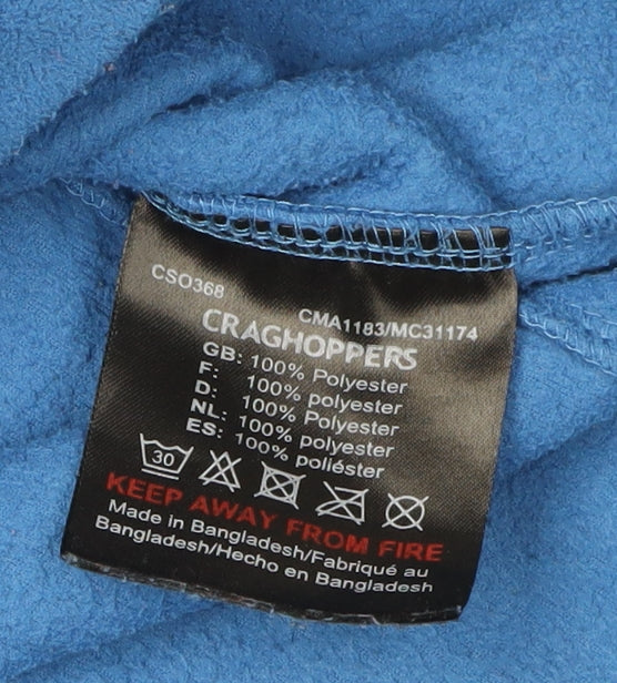 Craghoppers Men's Blue Fleece 1/2 Zip Sweatshirt L