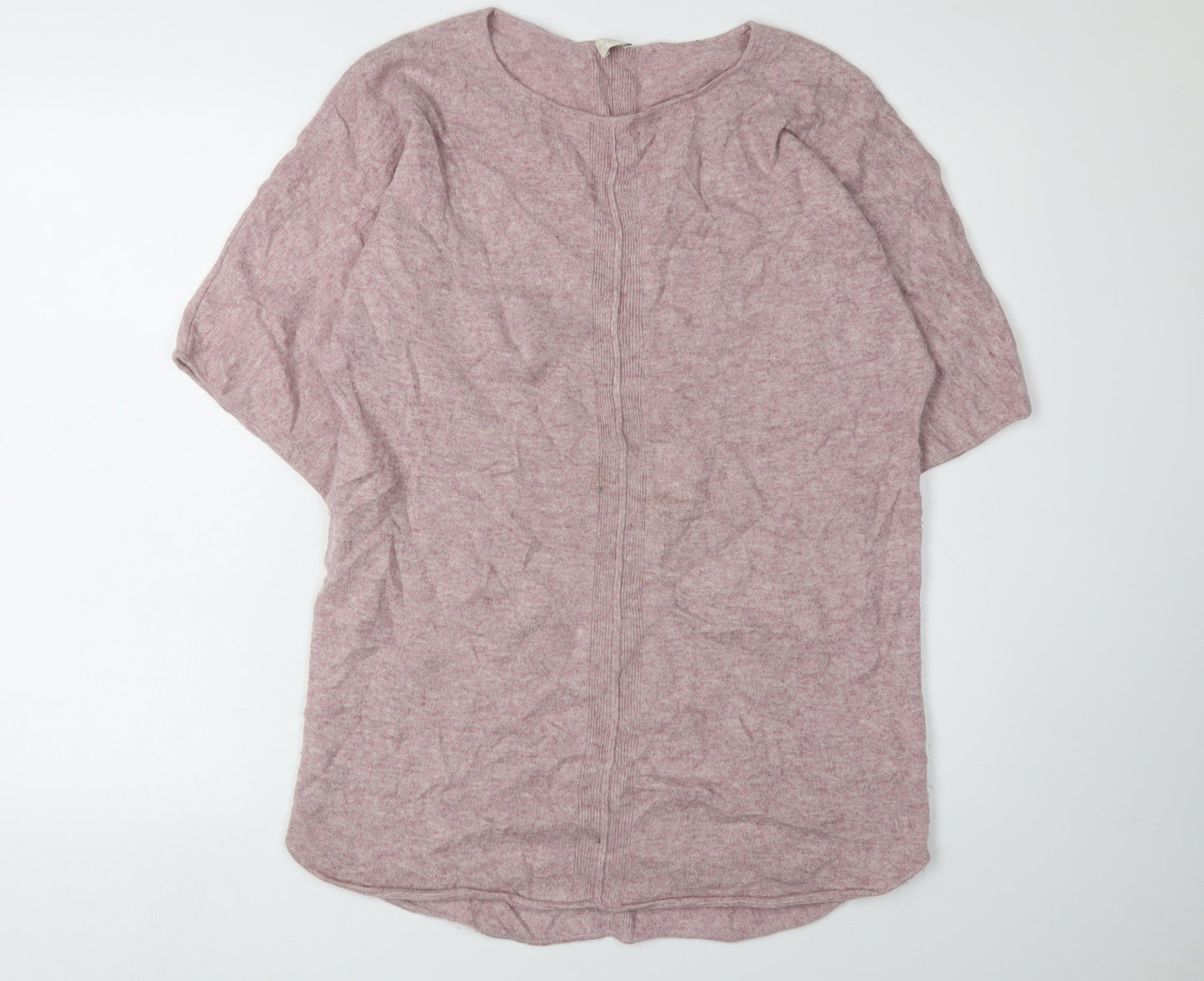 Poetry Women's Pink Cashmere Tunic Jumper Size 14