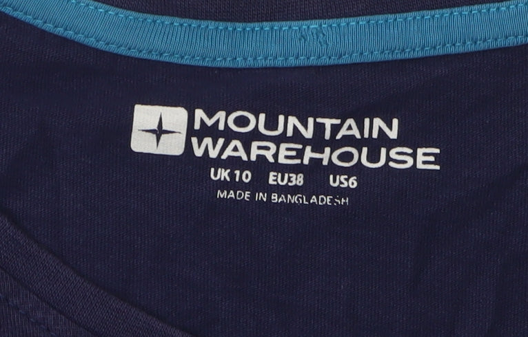 Mountain Warehouse Women's Blue Relaxed Fit T-Shirt