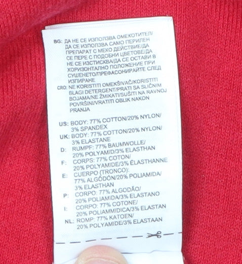 Adidas Men's Red XL V-Neck Pullover Jumper