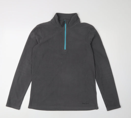 Peter Storm Women's Grey Fleece Pullover, Size 12
