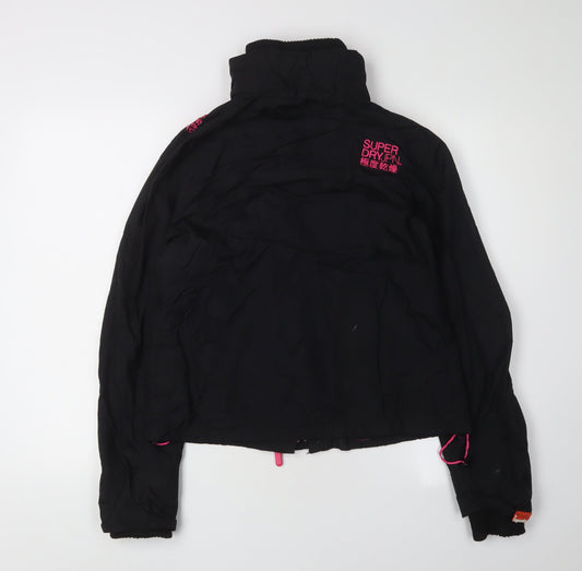 Superdry Women's Black Windbreaker Jacket L