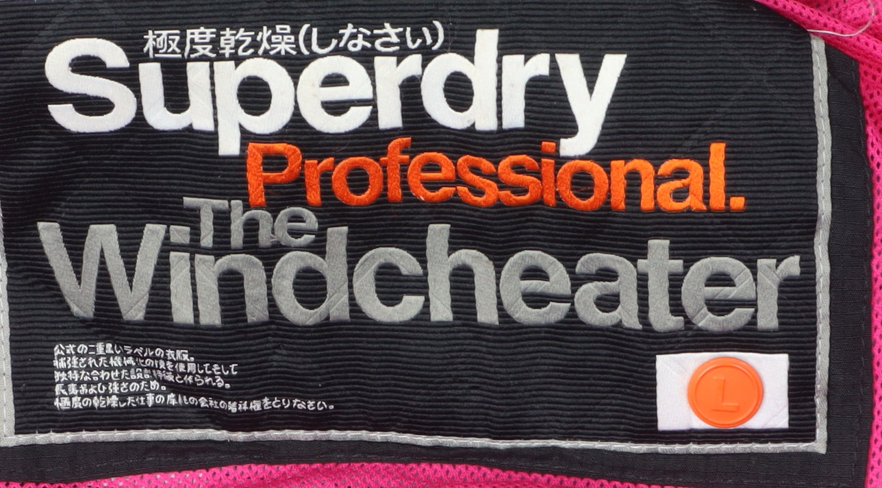 Superdry Women's Black Windbreaker Jacket L