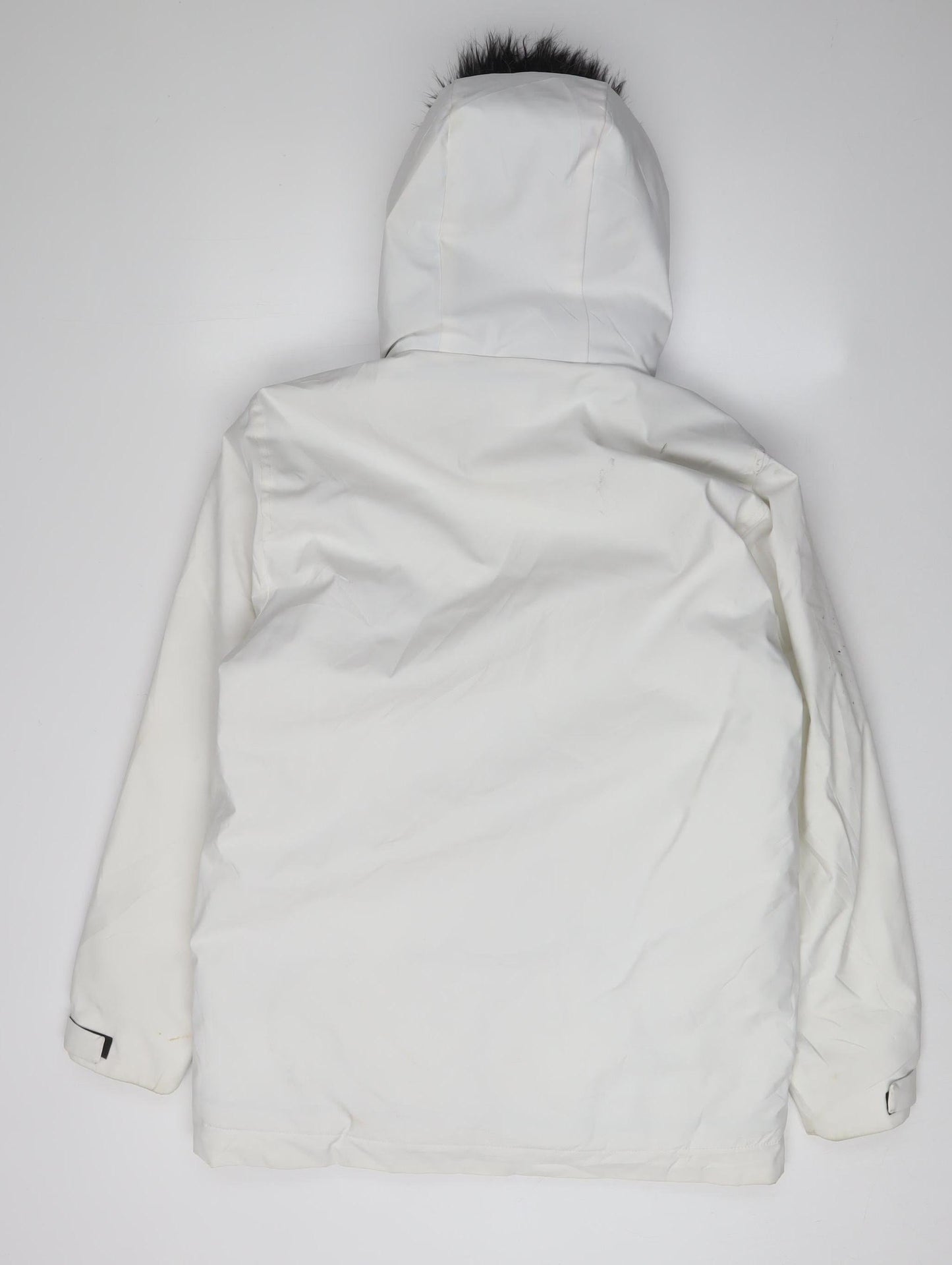 Hollister Women's White Parka Jacket XS Winter Outdoor