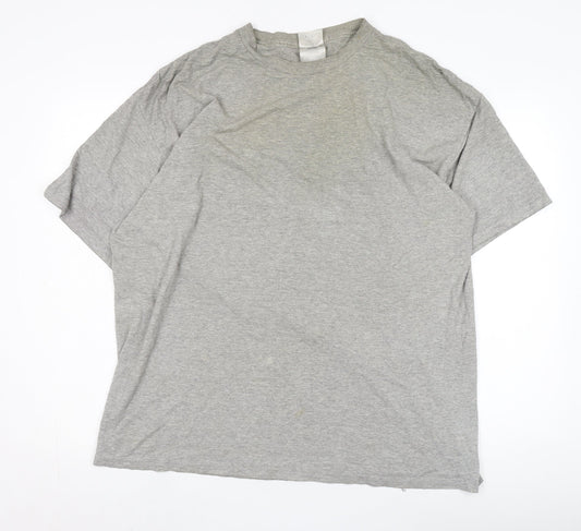Mens UK Size XL adidas Grey Cotton Blend T-Shirt