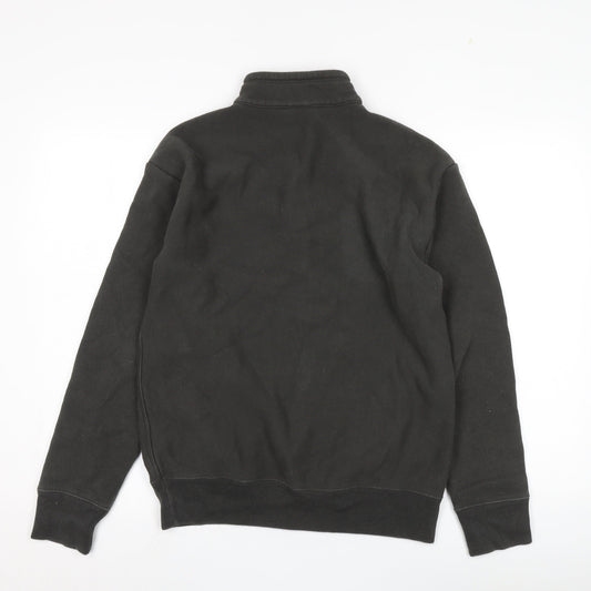 Champion Men's Black XS 1/4 Zip Sweatshirt Logo