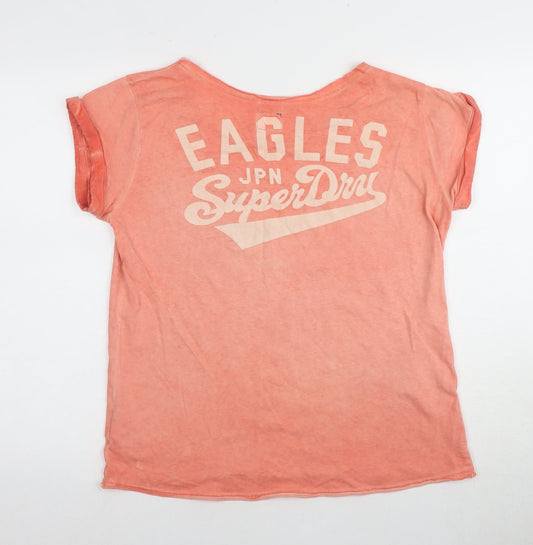 Superdry Women's Pink S Basic T-Shirt Crew Neck