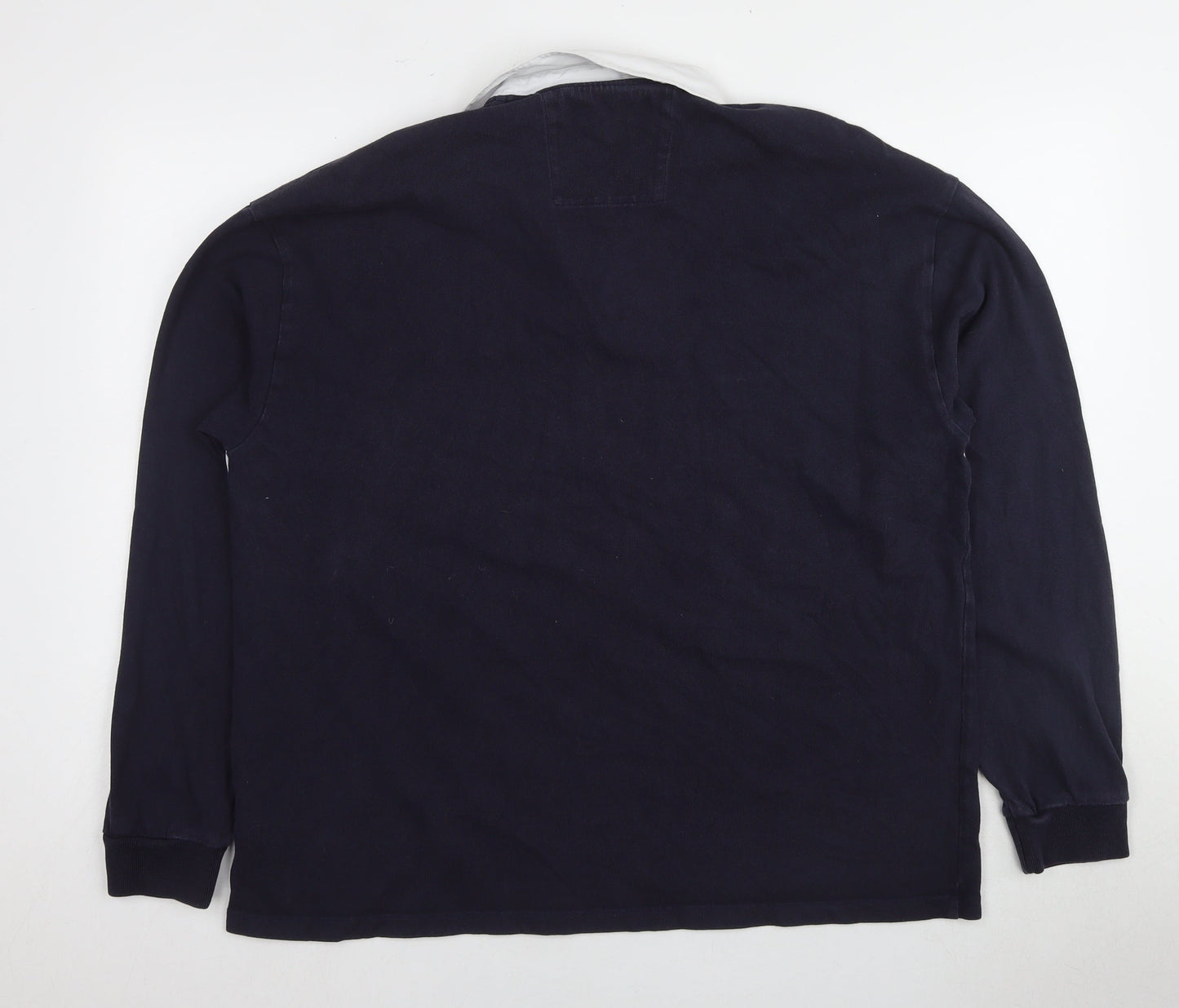 Calvin Klein Jeans Men's Blue Long Sleeve Polo M