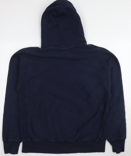Champion Men's Blue Pullover Hoodie Size L