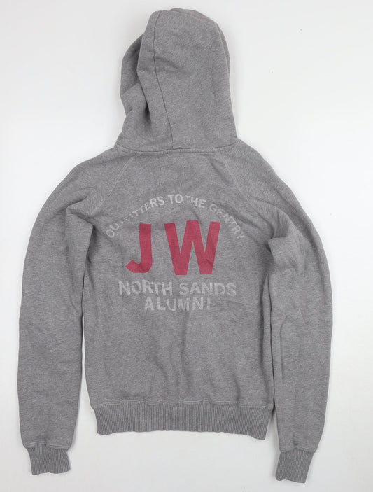 Jack Wills Women's Grey Pullover Hoodie, Size 10