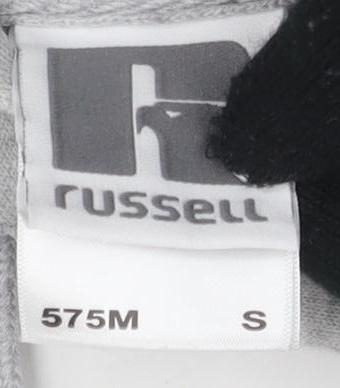 Russell Unisex Grey Pullover Hoodie S