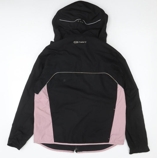 Kalenji Women's Black Hooded Jacket Size 14