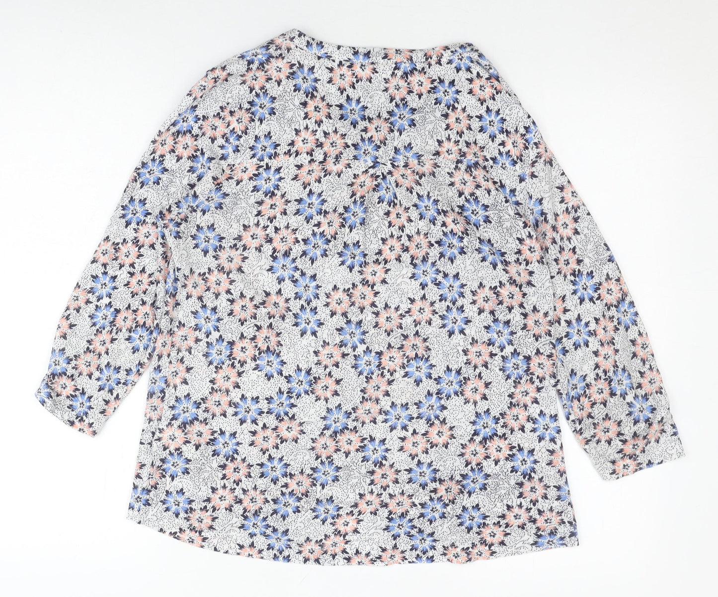 White Stuff Women's Floral Multicoloured Blouse Size 10