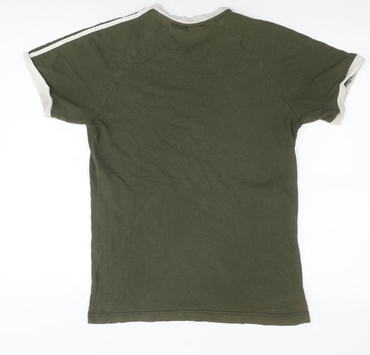 Adidas Men’s Green T-Shirt M - Iconic Logo Design