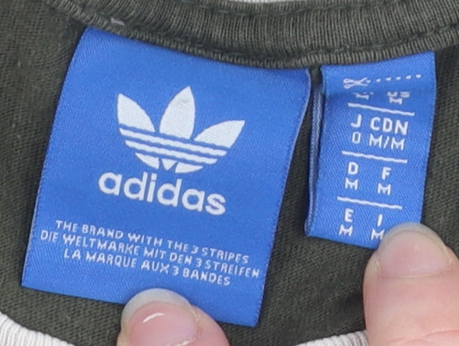Adidas Men’s Green T-Shirt M - Iconic Logo Design